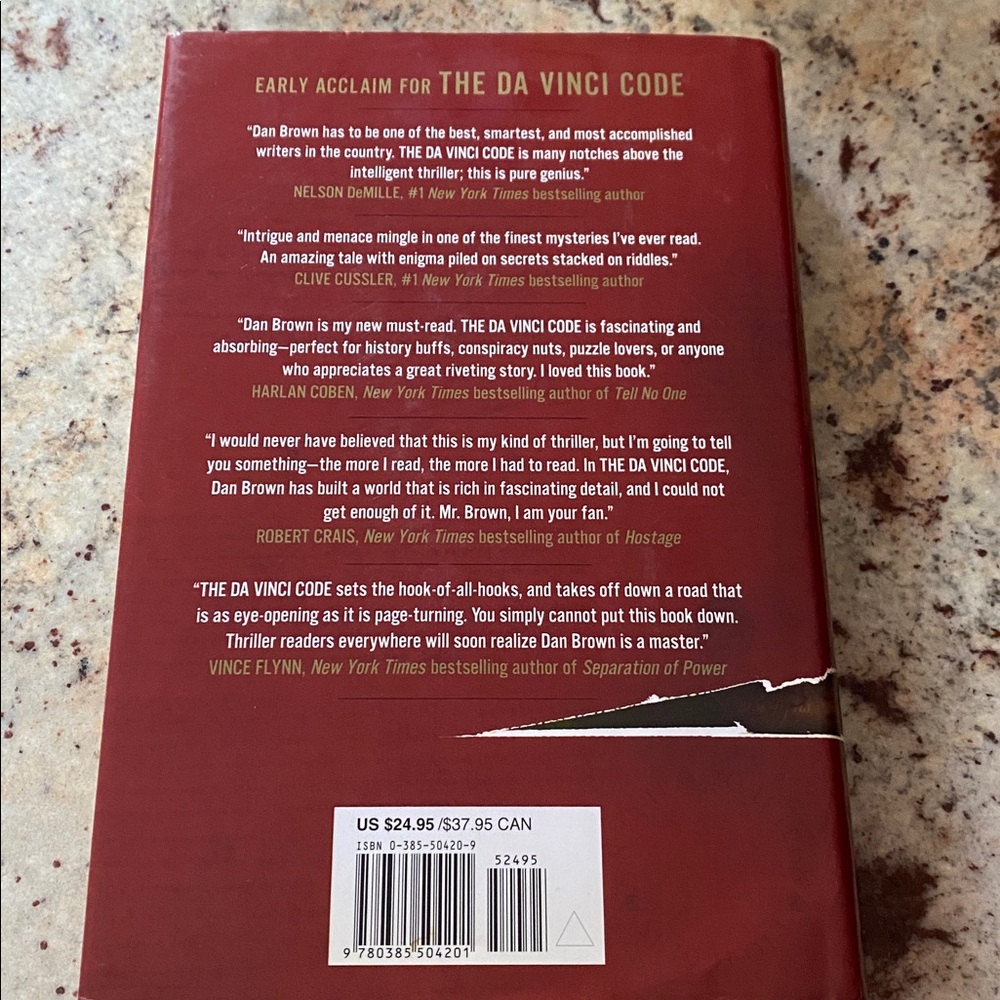 The Da Vinci Code Hardcover Book - Picture 2 of 2